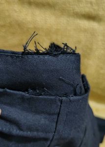 Tokyo Talkies Black High-Waist Trousers | Button D