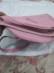 Pink Backpack with Rhinestones