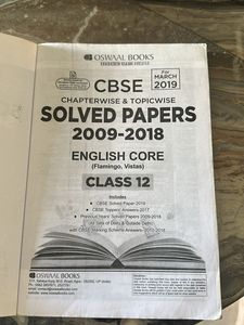 CBSE Class 12 English Solved Papers Oswaal