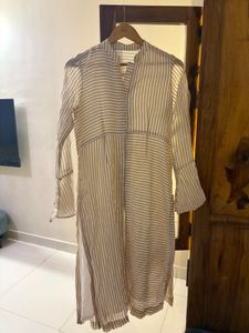 Off White Straight Kurta
