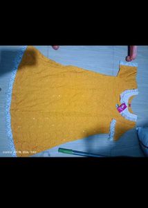 Beautiful Yellow Cotton Gown