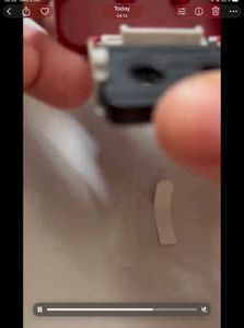 Red Retro Cassette Tape model working song and rec