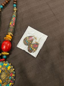 Boho Tribal Necklace &amp; Earrings Set