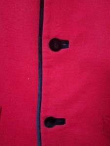 Men's Red Nehru Jacket