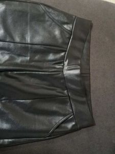 Black Faux Leather Pants