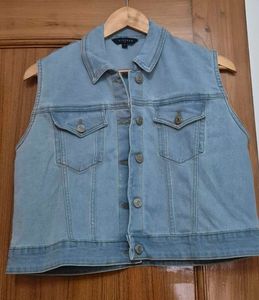 Sleeveless Denim Jacket