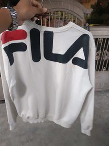 White Fila Sweatshirt