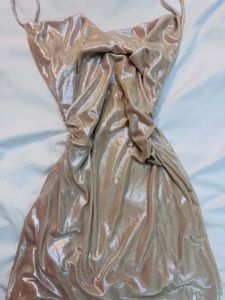 Shimmering  Gold Mini Dress