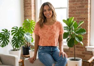 2-Piece Printed Crop Top Combo