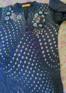 Elegant Embroidered Kurta with pant