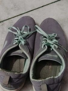 Comfortable Grey Mesh Sneakers