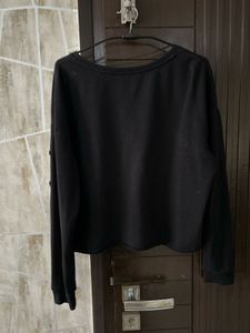 Chic Black Long Sleeve Top