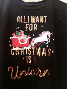 CHRISTMAS SPECIAL BLACK T-SHIRT FOR GIRL'S