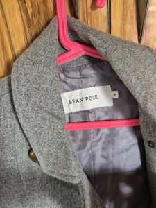 Grey Wool Blend Coat