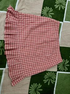 Cute Plaid Ruffled Skirt