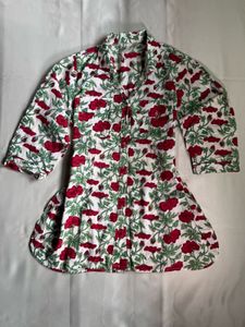 Vibrant floral multicoloured shirt