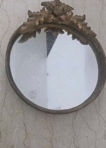 Ornate Gold Finish Wall Mirror or Tray