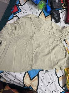 Casual Beige Collared Shirt