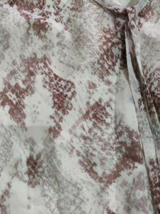 Sheer Snake Print Sleeveless Top