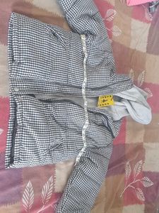 Stylish Gingham Puffer Jacket