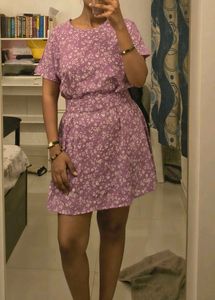Floral Print A-Line Mini Dress