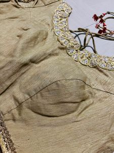 Sparkling Gold Embellished Blouse