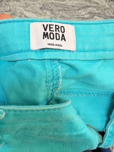 Turquoise Denim Jeans