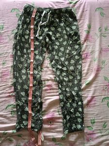 Cozy Heart Print Pajama Pants with pockets on both