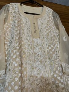 Chickankari Kurta With Lining