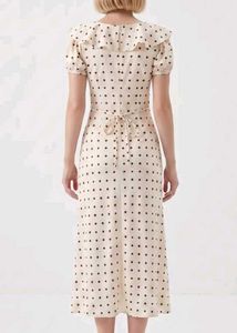 Polka dot Aline tea dress