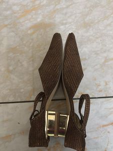 sparkle Brown like new Ballet Flats