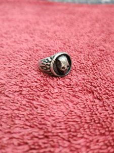 Skull Design Silver Ring