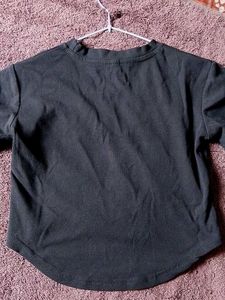 Graphic Print Black T-Shirt