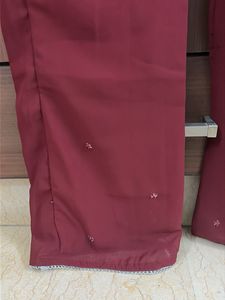 Embellished Maroon Kurta &amp; Pants