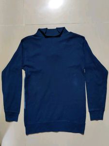 Navy Blue Turtle Neck Sweatshirt