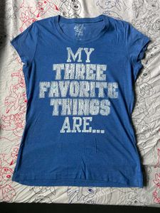 blue women tshirt