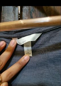H&amp;M Zara Casual Grey T-Shirt Dress