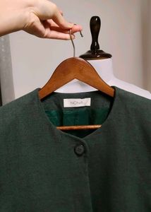 Classic Formal Shirt Coat With Padded Shoulders