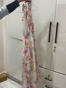 Floral Halter Maxi Dress