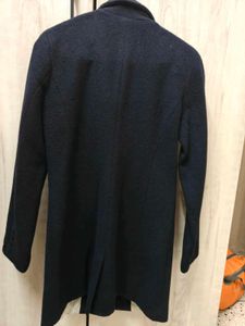 Denim Co. Navy Wool Blend Coat