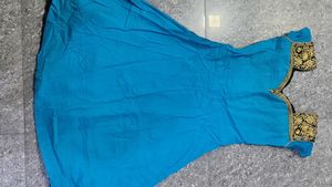 Elegant Blue Kurta Set or lycra long