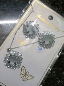 Sparkling Square Jewelry Set