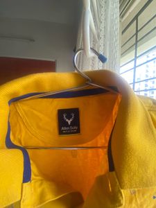 boys Yellow Printed Polo Shirt