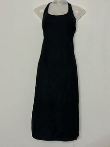 Pintresty Classic Black Halter Neck Maxi Dress