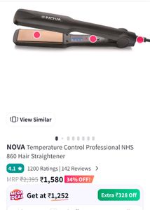 Nova Hair Crimper Straightener