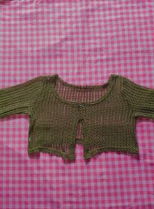 crop knit cardigan