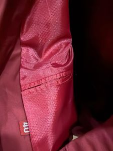Men's Red Cotton Blazer