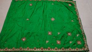 Embellished Green Silk Saree