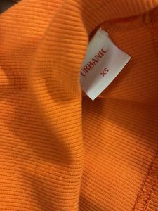 Orange Flower Graphic T-shirt
