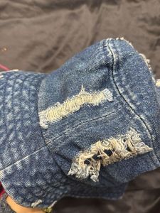 Distressed Denim Bucket Hat